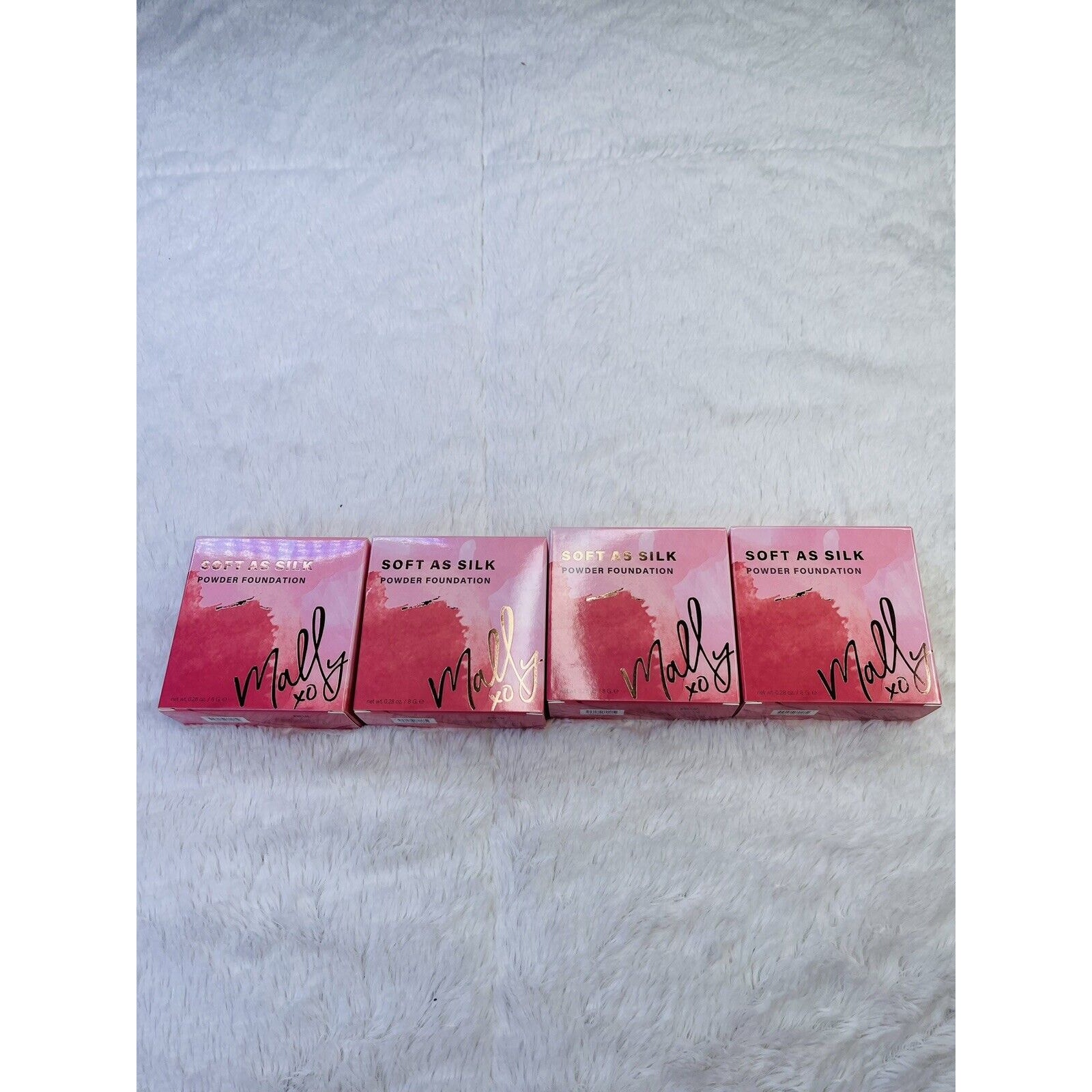 Mally Soft As Silk Powder Foundation Fair 0.28 Oz 4 Pk Beauty Make Up Brand New