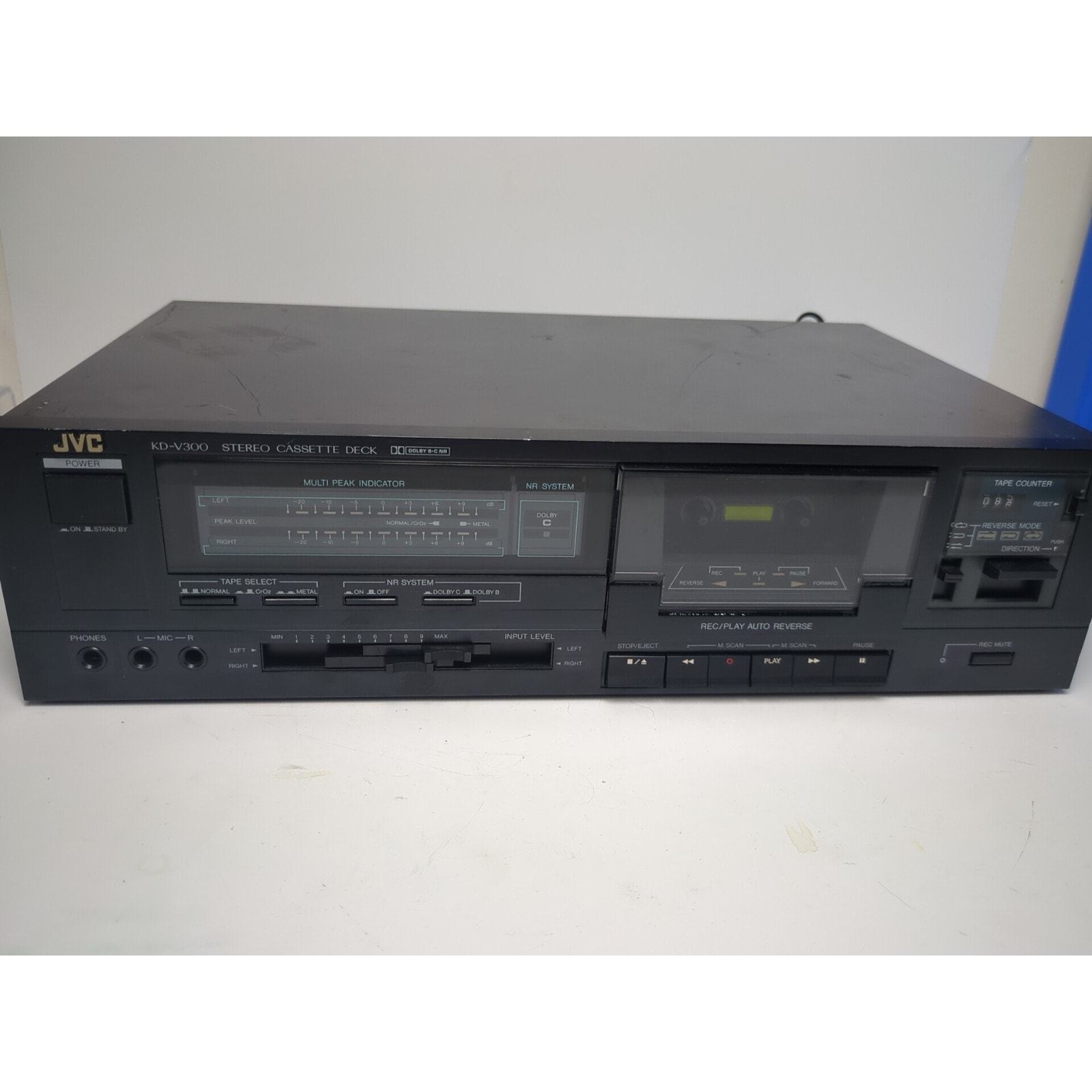 VTG JVC KD-V300 Cassette Deck Player Tested Auto Reverse Dolby Stereo