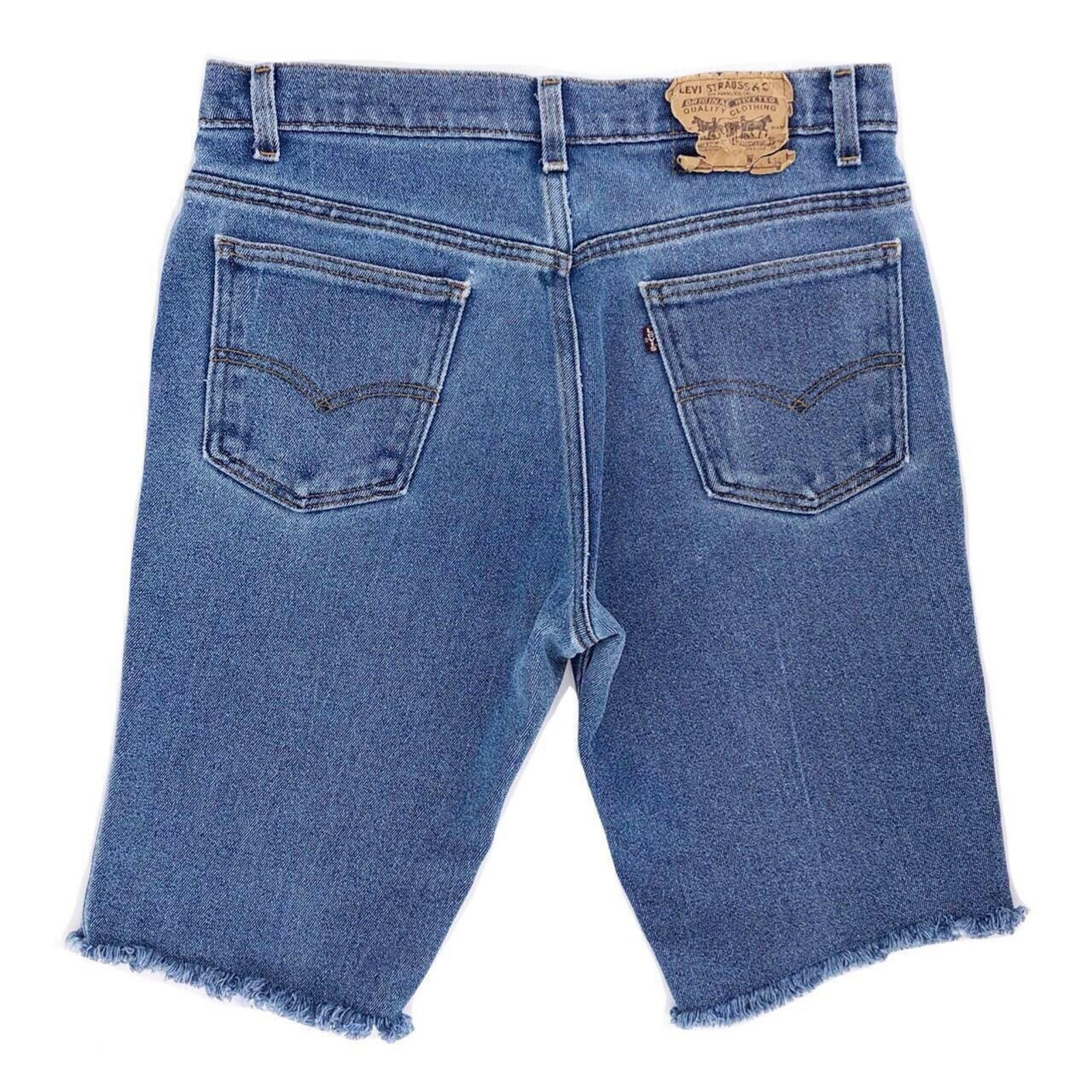 Levis 515 jorts cut off denim jean shorts 80s 1980s vintage
