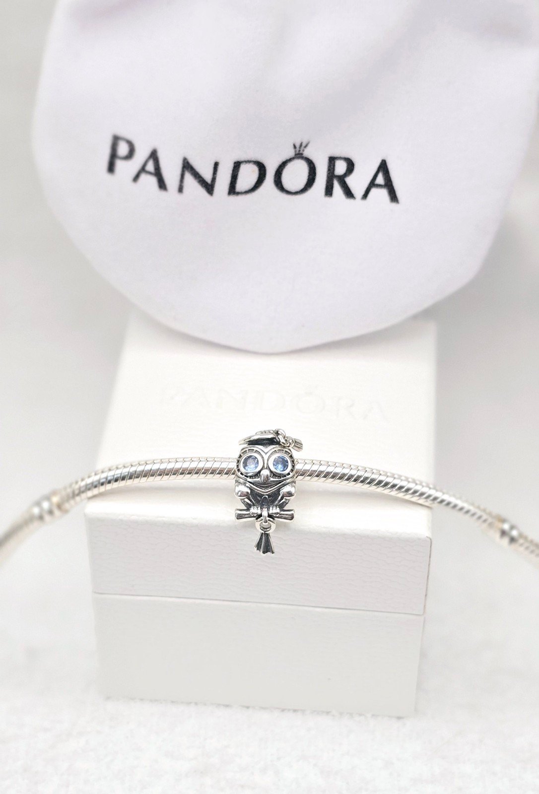 Pandora // Wise // Owl // Graduation // Cap // Gown // Pandora Charm // Blue