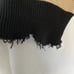 Rag Poets Distressed Black & Beige Sweater XS boho style casual semi cropped
