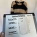 Rag Poets Distressed Black & Beige Sweater XS boho style casual semi cropped