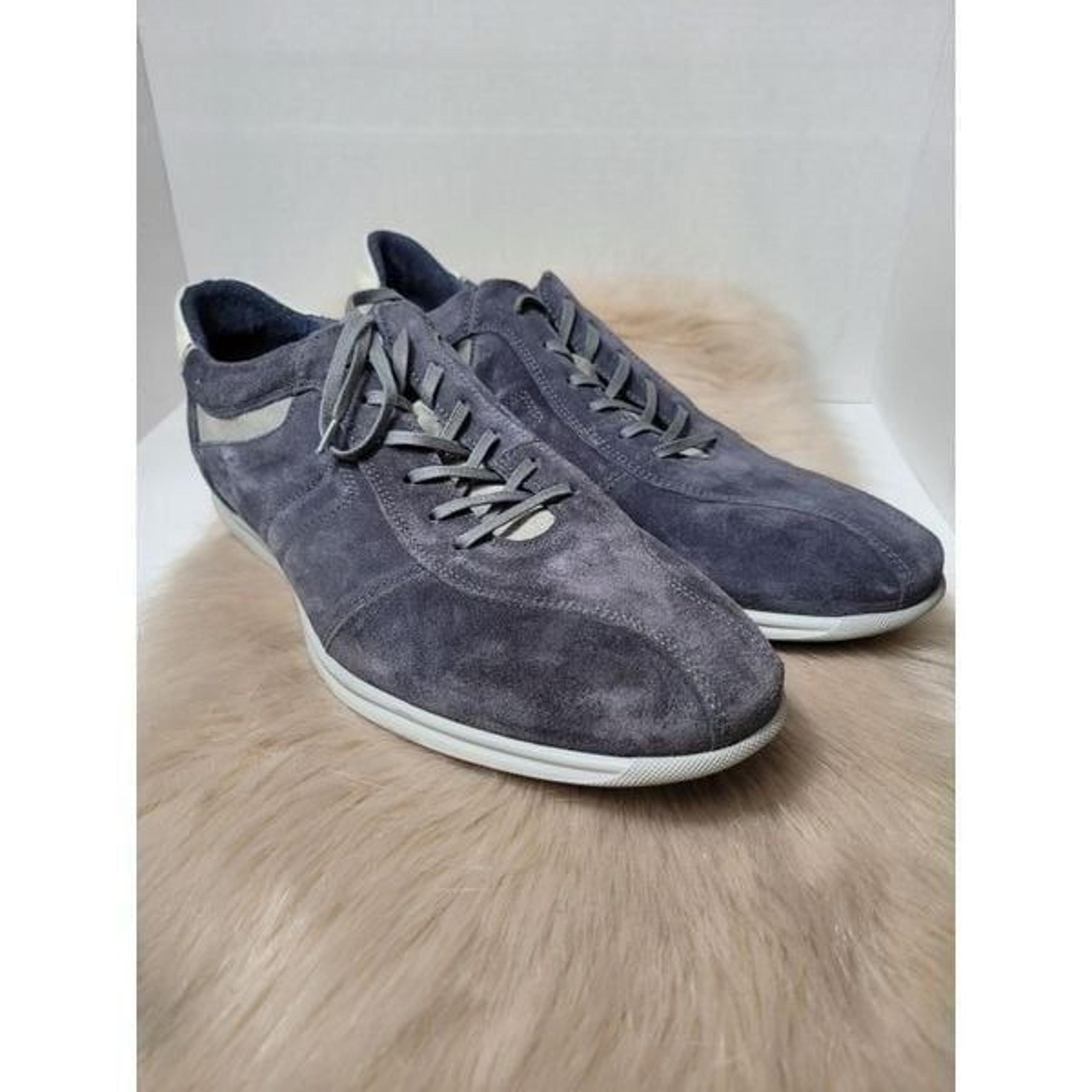 Bacco Bucci Men's Gray Suede Mens Sneakers Shoes Size 12
