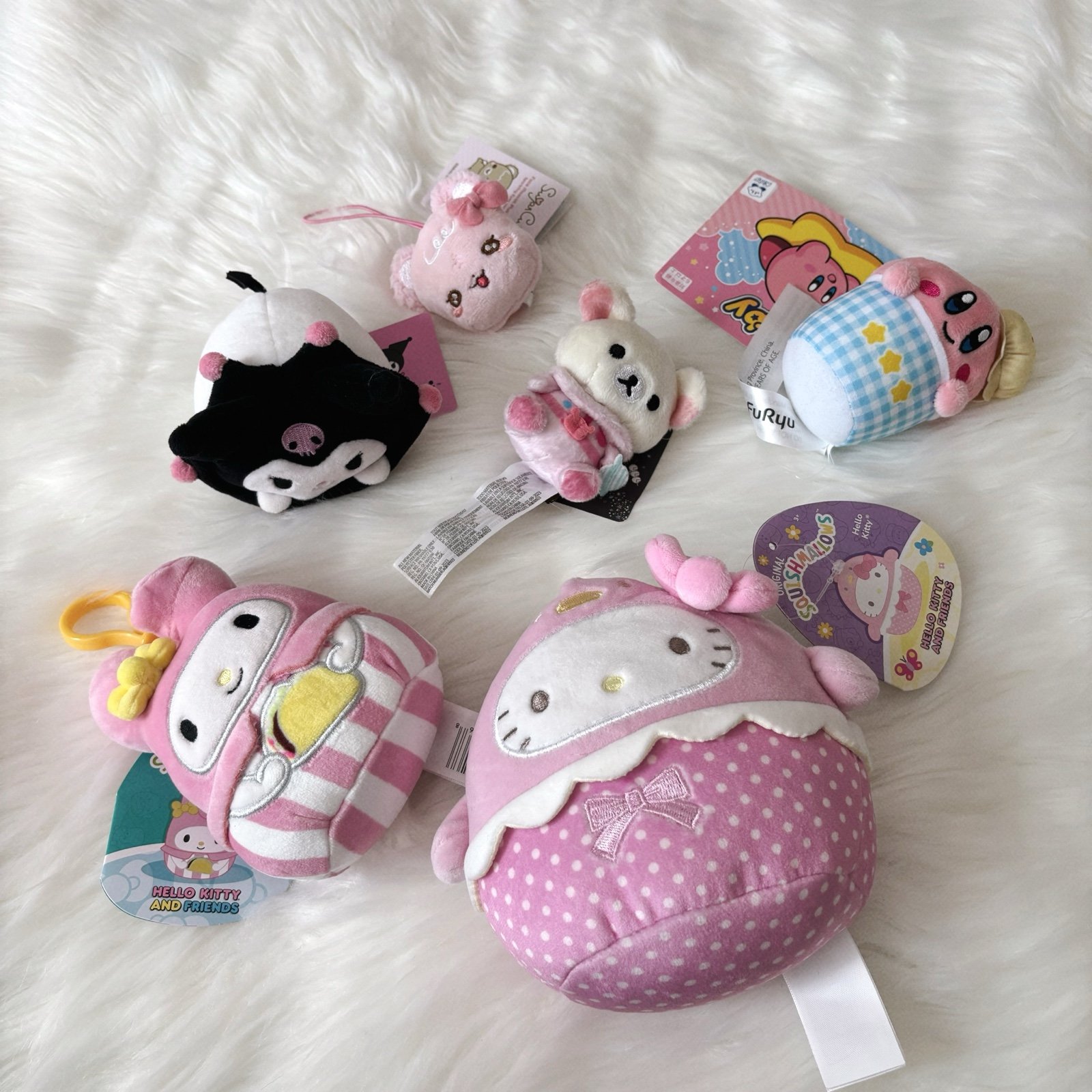 Sanrio Hello Kitty Korilakkuma character plush bundle NEW