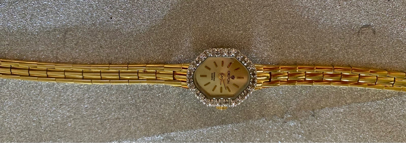 Croton Diamond Gold plated Watch