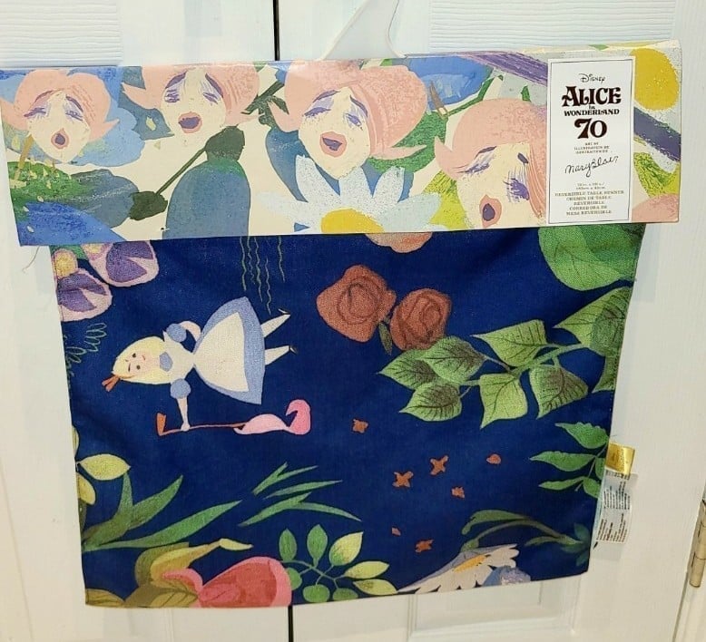 Disney Alice in Wonderland by Mary Blair Table Runner 72x18 70th Anniversary