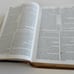 NIV Study Bible Brown Leather Like Cover Christs Word in Red Zondervan Footnotes