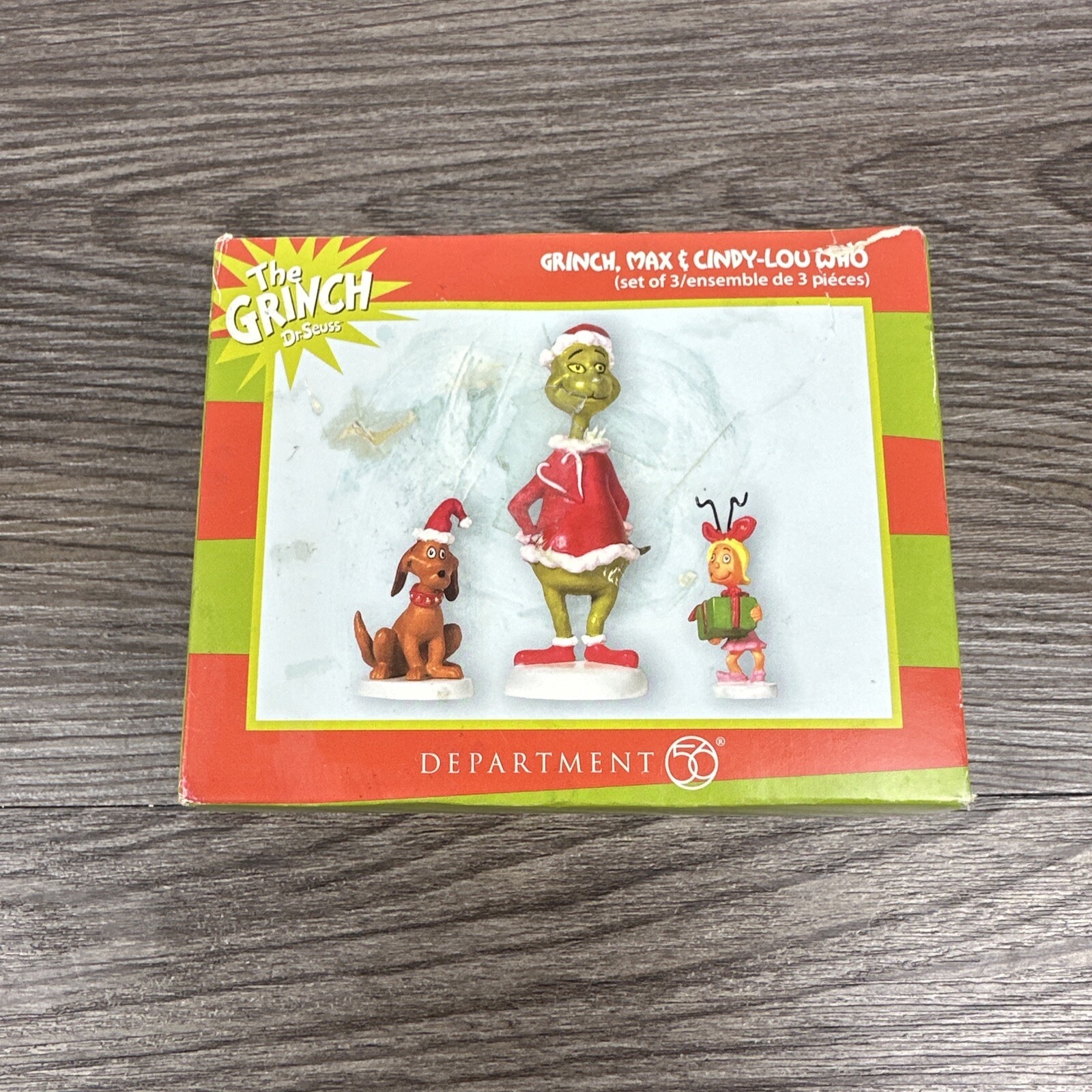 Dept 56 GRINCH MAX & CINDY-LOU WHO Grinch Village 804152 DEALER STOCK NEW IN BOX