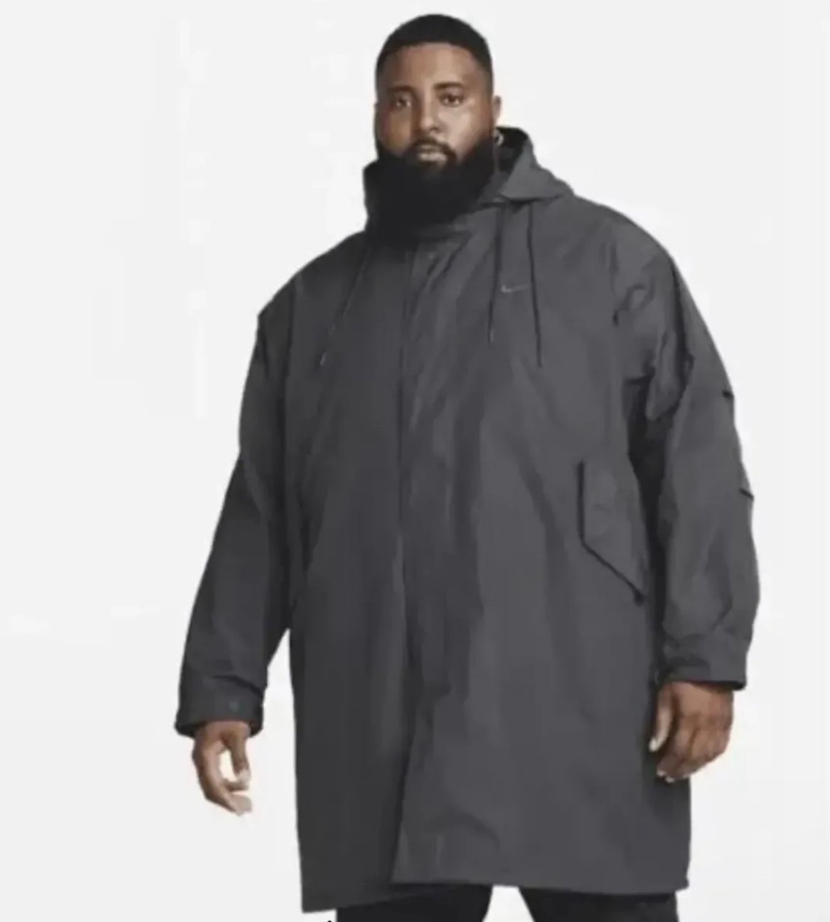 Nike Therma-Fit Oversized Parka 3-in-1 Jacket Smoke Grey/Pink DQ4926-070 Size M