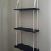 New Macrame Shelf Hanging Shelves, Wooden Wall Shelf with Woven Rope, Black