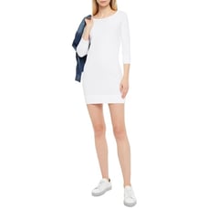James Perse White Supima French Cotton Terry Mini Dress Size 1 (US 4)