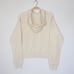 Adidas Women's Essential Outlined Logo French Terry Pullover Hoodie Cream Size
