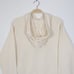 Adidas Women's Essential Outlined Logo French Terry Pullover Hoodie Cream Size