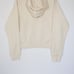 Adidas Women's Essential Outlined Logo French Terry Pullover Hoodie Cream Size