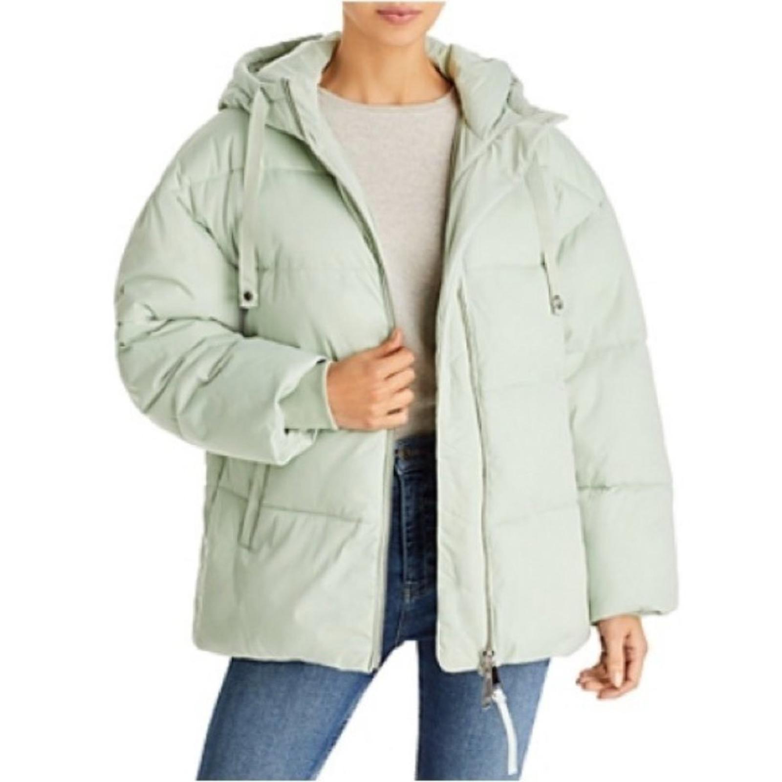 AQUA Hooded Puffer Coat in Sage Green, Size XL New w/Tag Retail 198 SOLD OUT!