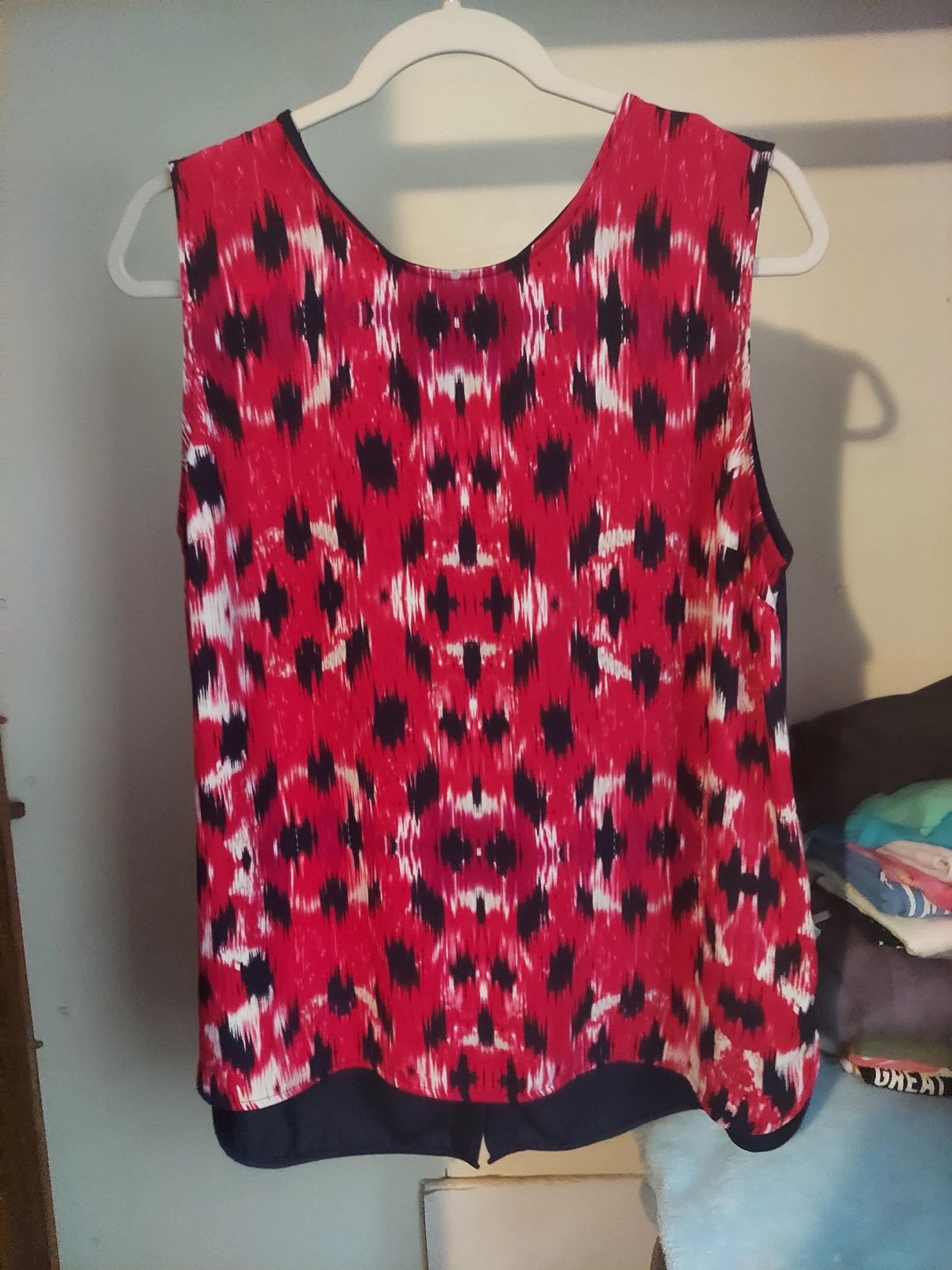 Willi Smith Womens Sheer Sleeveless Blouse
