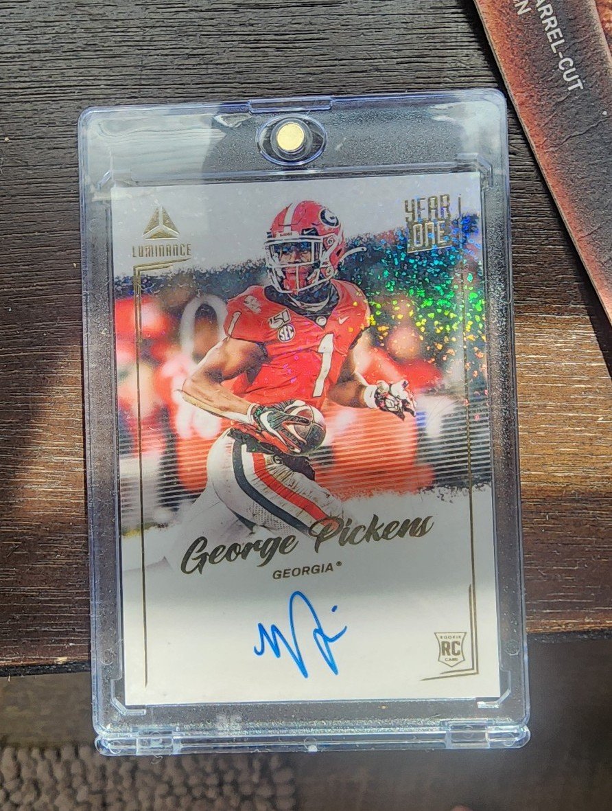 George pickens rookie autograph card