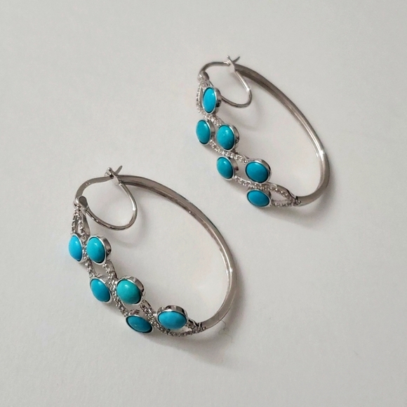 Sterling Silver 925 Turquoise Earrings