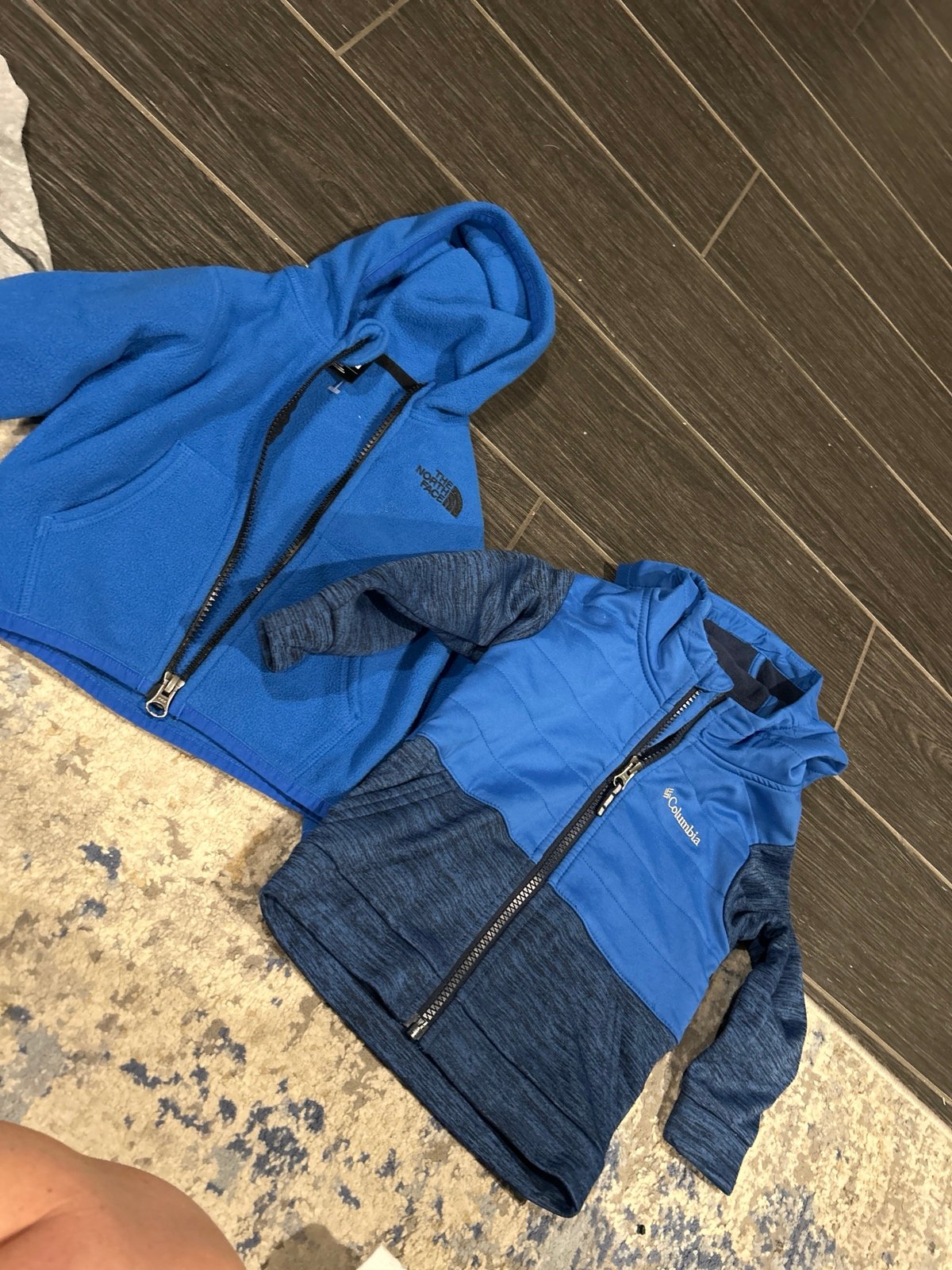 North face and Columbia