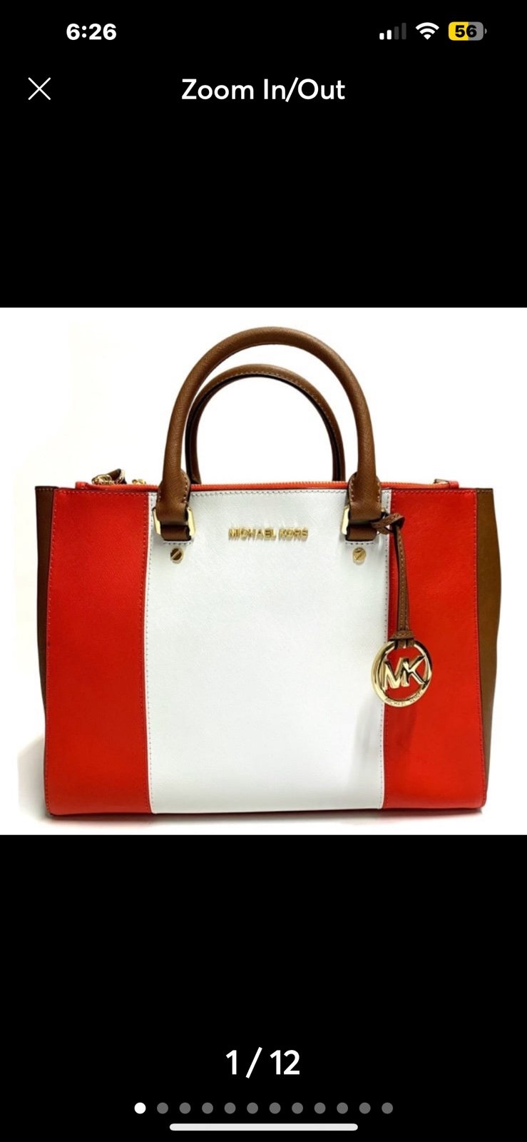 GUC Michael Kors Limited Edition Tote with Long Shoulder Strap Large Purse Gift