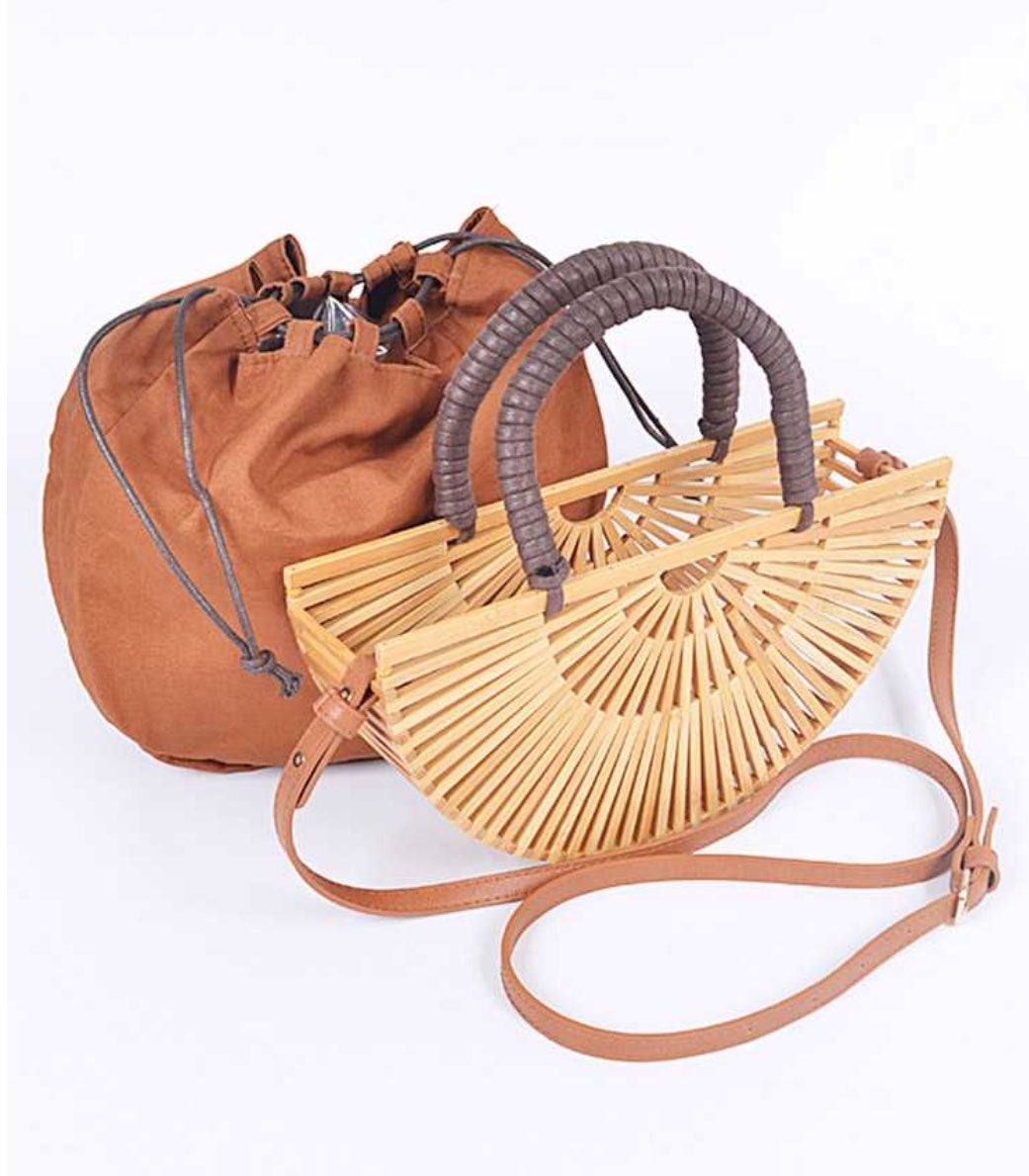 Bamboo Summer Clutch Structure Bag