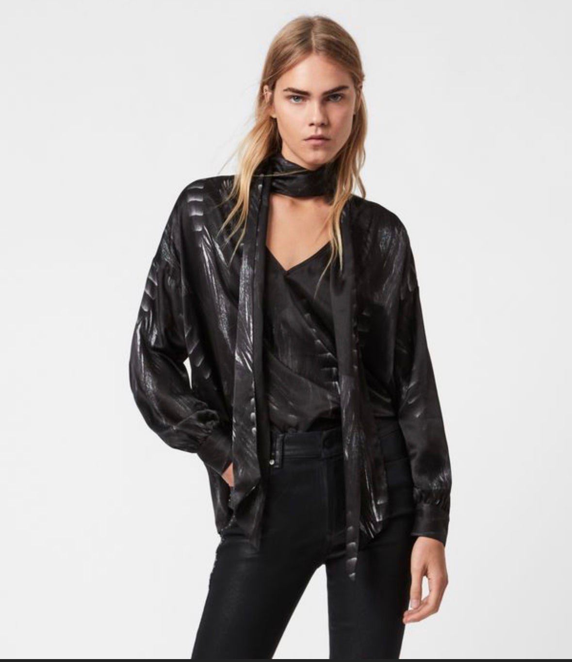 Allsaints Shirt All Saints Silk Top All Saints Silk Blouse All Saints Sweater