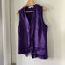 Vintage Victoria's Secret Gold Label 100% Silk Purple Top Pajama Sleepwear