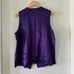 Vintage Victoria's Secret Gold Label 100% Silk Purple Top Pajama Sleepwear
