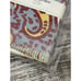 John Robshaw Textiles Napkins Set Of 4 Slate 100% 21x21 India Paisley Blue Red