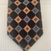 Hart Schaffner Marx men’s black , bronze & silver silk necktie
