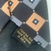 Hart Schaffner Marx men’s black , bronze & silver silk necktie