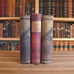 Collection of six antique novels in decorative bindings from the 1800s