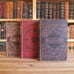 Collection of six antique novels in decorative bindings from the 1800s