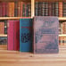 Collection of six antique novels in decorative bindings from the 1800s