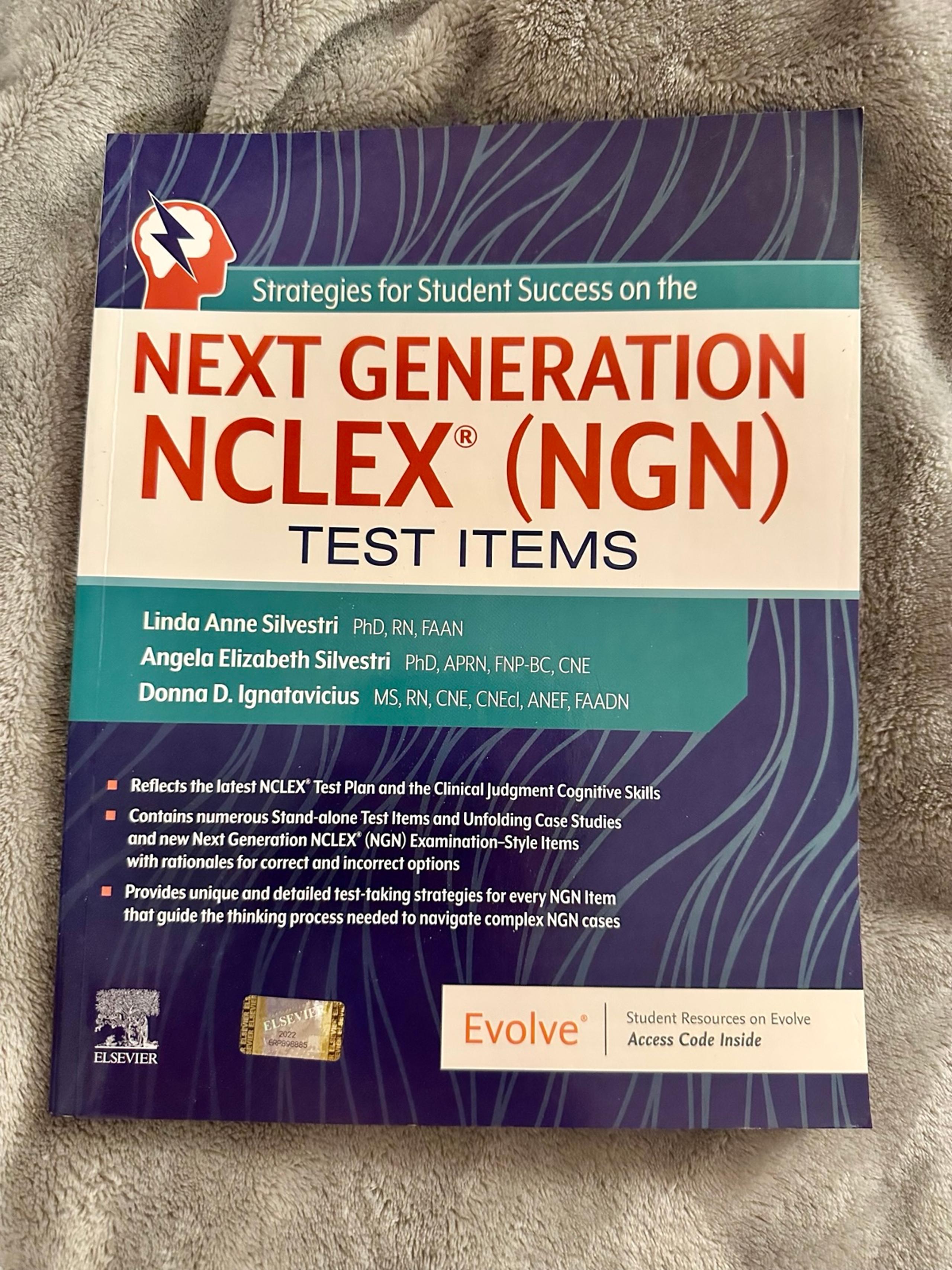 Strategies for Student Success Next Generation NCLEX Test Items Book Evolve