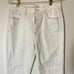 LOFT Excellent Condition White Kick Crop Denim Pants Size 28
