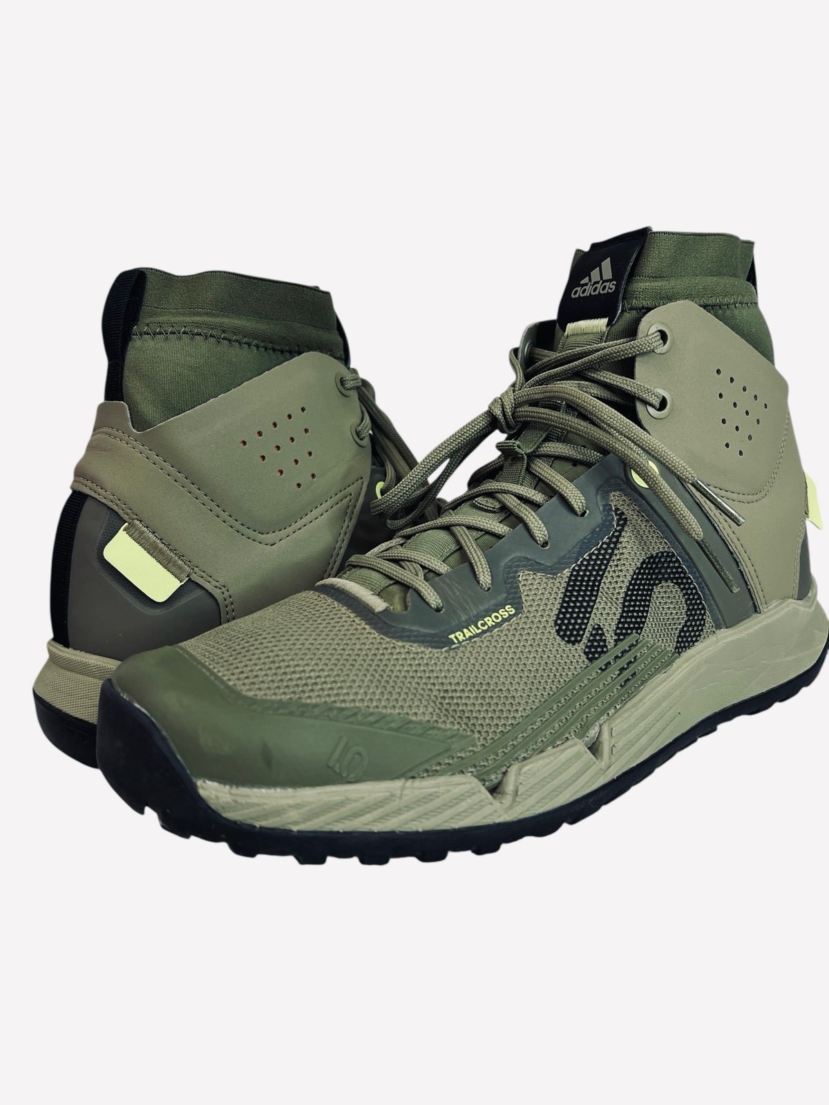 Adidas Five Ten 5.10 Trailcross Mid Pro Flat Shoes Orbit Green GY5121 Men Sz 8.5