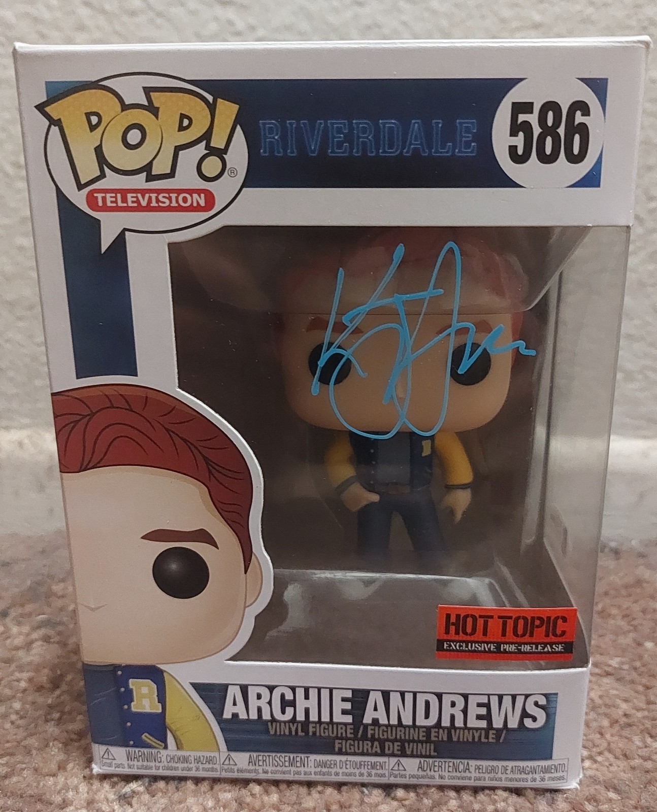 KJ Apa Signed Funko Pop BECKETT Riverdale