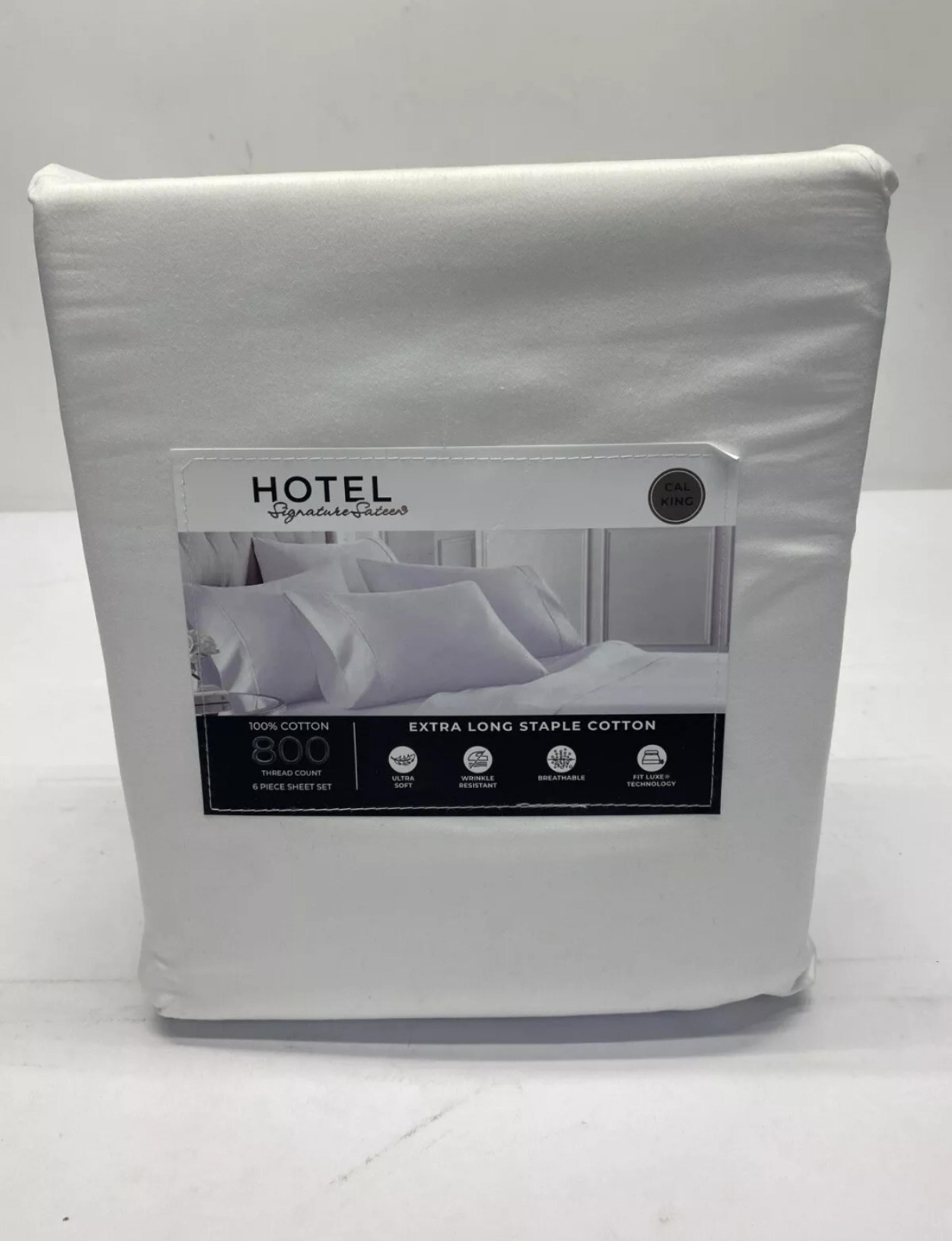 Hotel Signature Sateen 800 TC Cotton Split Cal King Sheet Set – Luxurious Comfor
