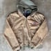 Roxy Men's Khaki Hooded Cotton Jacket