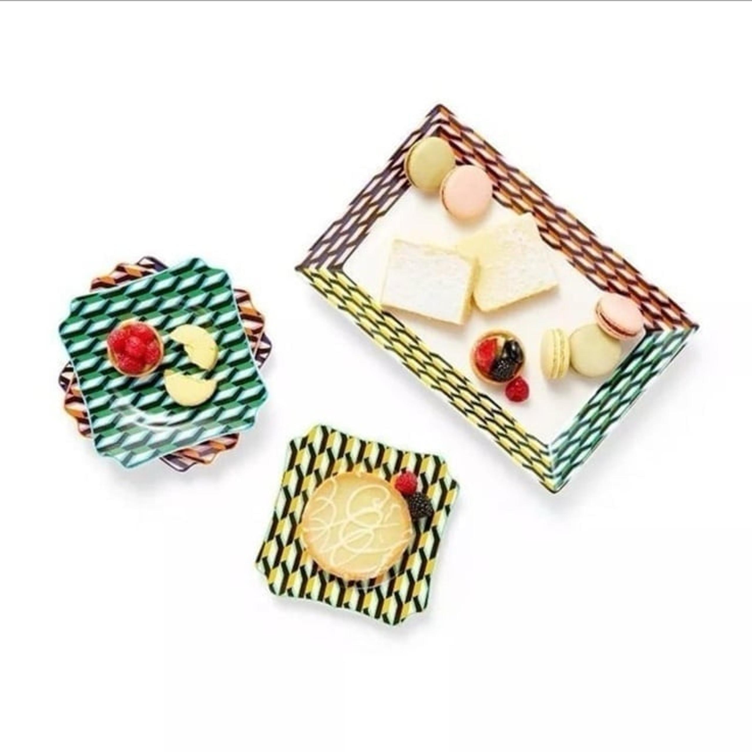DVF for Target Arrow Geo Stoneware Rectangle Serving Tray -Diane Von Furstenberg
