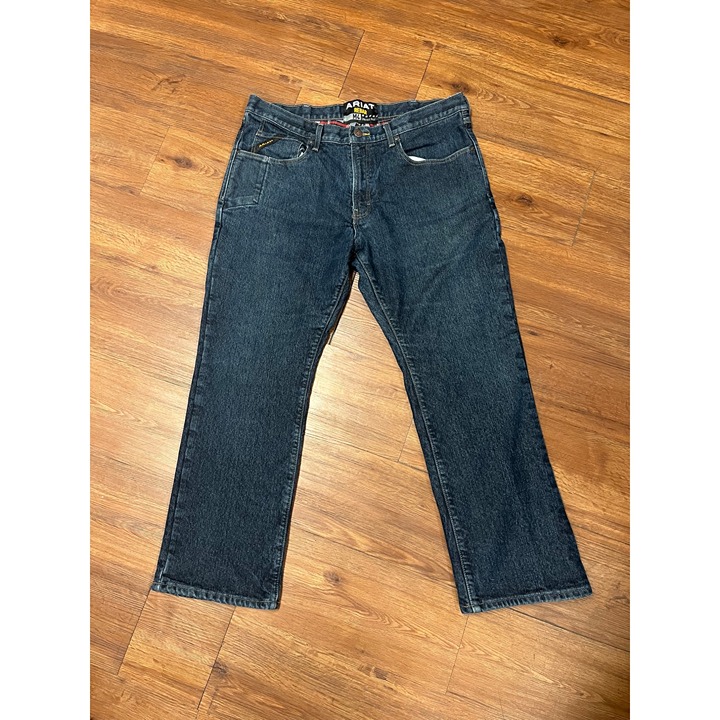 38x30 Ariat Rebar M4 Low Rise Flannel-Lined BootcutJeans