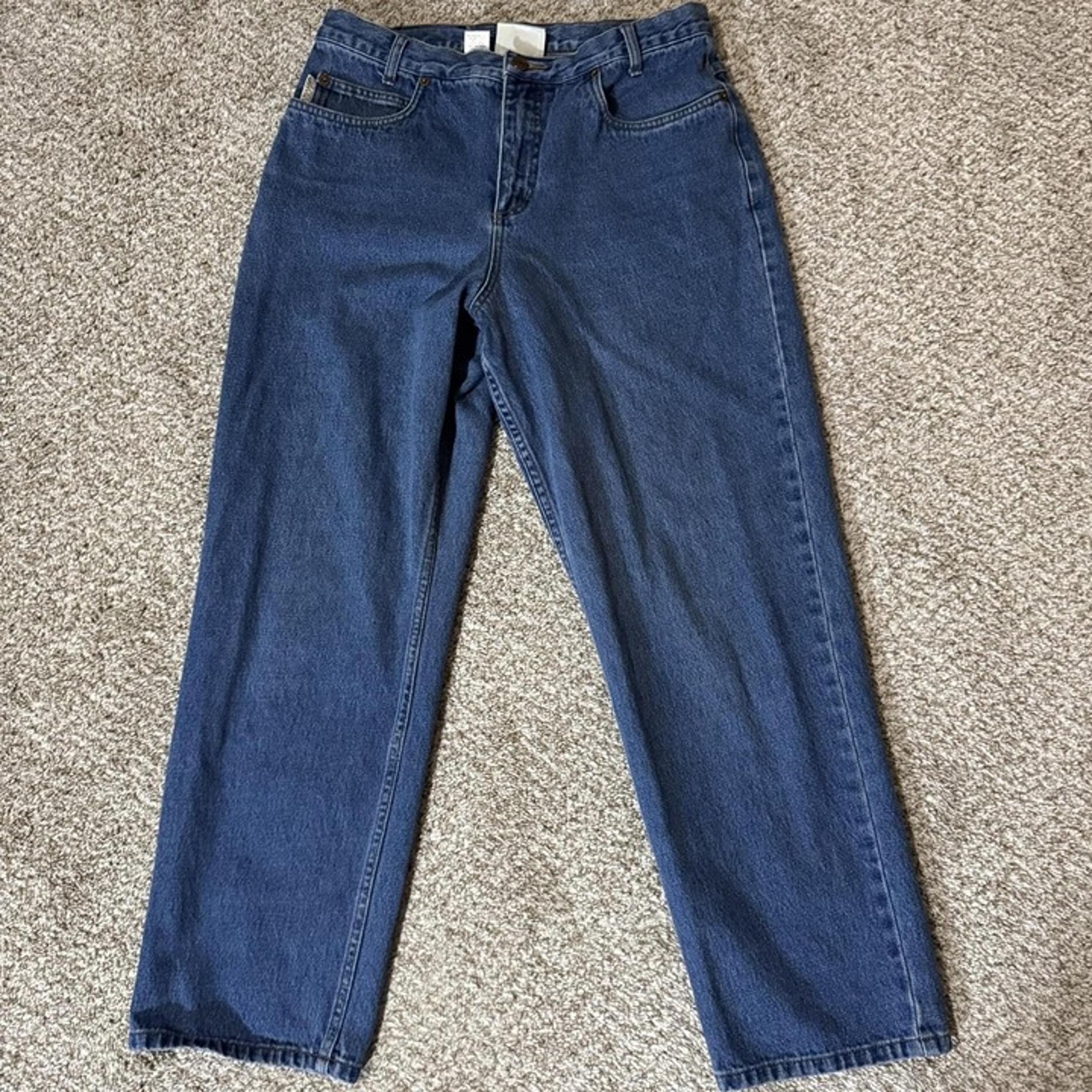 Jeans Womens 14 Petite Blue High Rise Straight Leg Denim Classic Fit - Pendleton