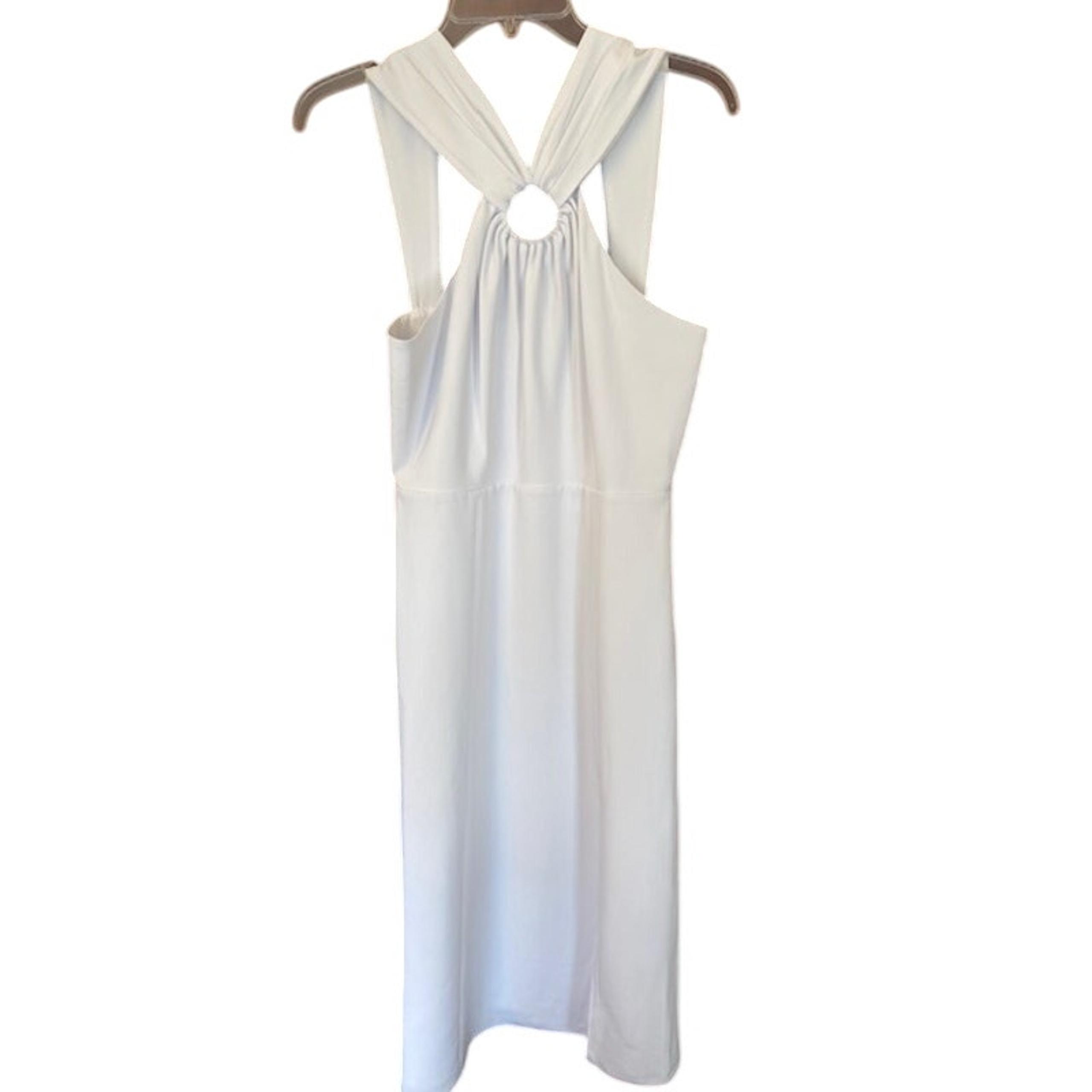 French Collection Echo Crepe Midi Dress White