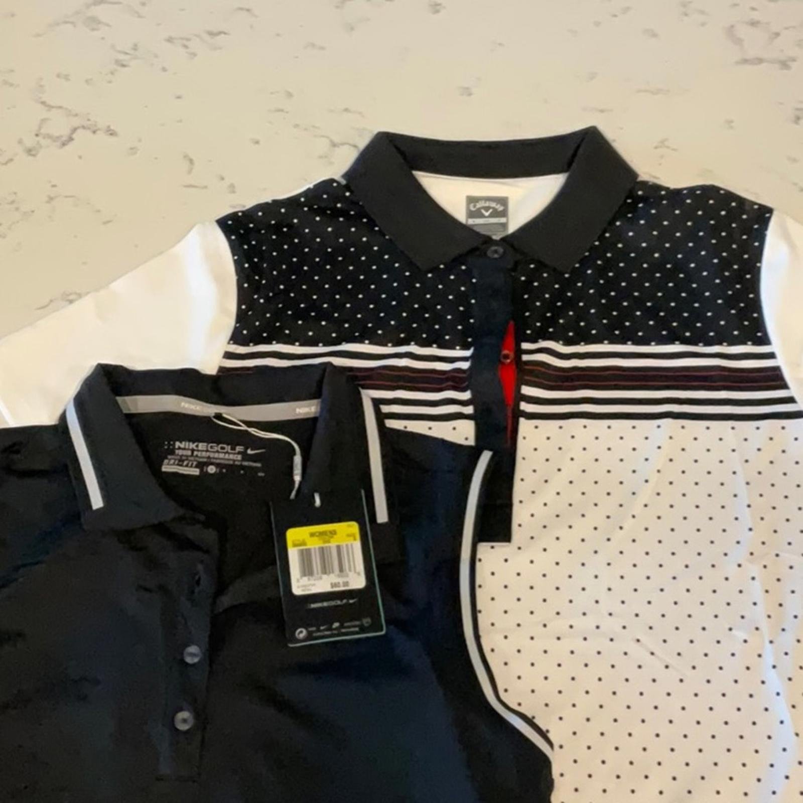 WMN's Golf COMBO: Two (2)Moisture Wicking Golf Tops -Sz SMALL - Loving Kindness