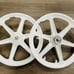Pair of 20 Bicycle Mag Wheels Set 6 SPOKE WHITE FOR GT DYNO HARO any BMX BIKE