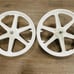 Pair of 20 Bicycle Mag Wheels Set 6 SPOKE WHITE FOR GT DYNO HARO any BMX BIKE