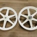 Pair of 20 Bicycle Mag Wheels Set 6 SPOKE WHITE FOR GT DYNO HARO any BMX BIKE