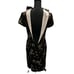 Geary Roark Kamisato Asian Style Brown Flower Dress Size 8