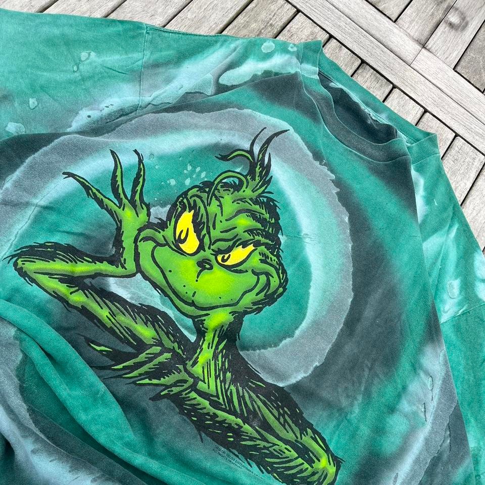 vinage tie dye the grinch christmas t shirt